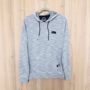 Dikotomy Mens Hoodie Size M Gray Textured Skater Streetwear Urban Casual